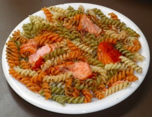 Easy fusilli con salmone